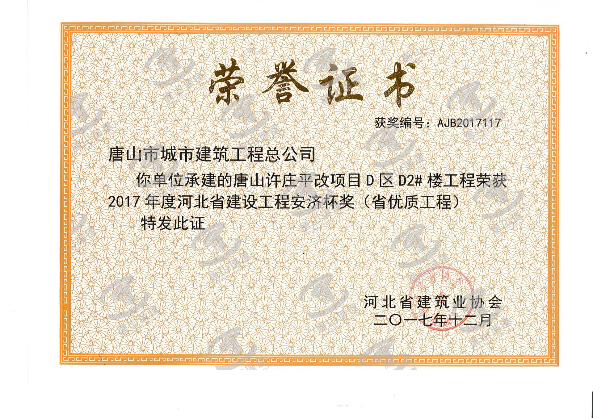 2017年省优许庄D2