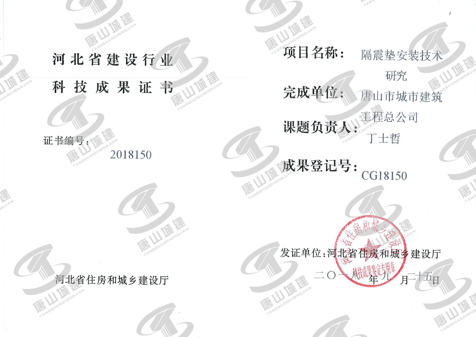 2018省成果防震垫