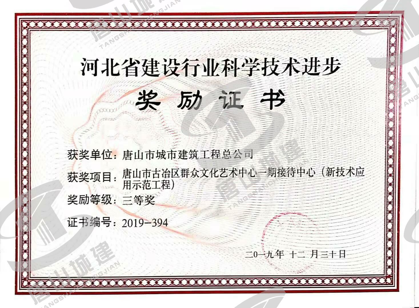 2019年科技进步奖古冶群艺